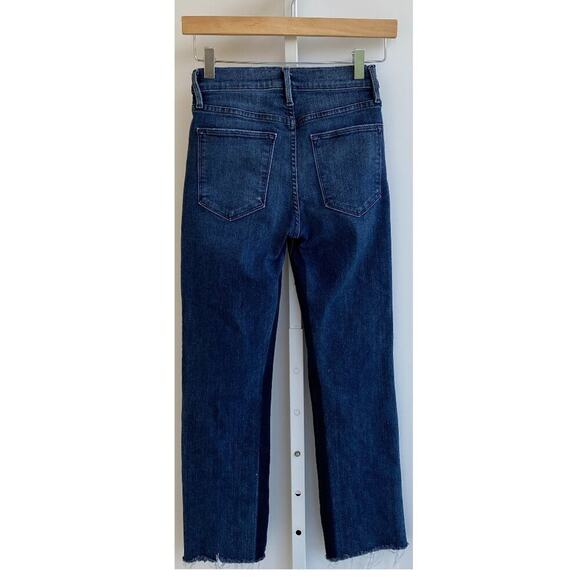 FRAME DENIM Le High Straight Gusset Raw Edge Split hem in Elaine size 24 - Picture 3 of 12